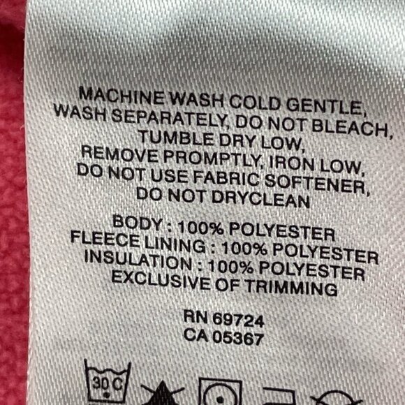 Columbia Vest Jacket Women’s S Green Shell Pink Fleece Lined Full Zip Insulated - Picture 6 of 9